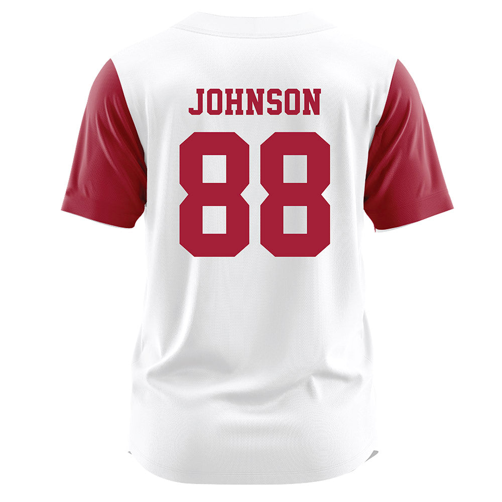 Alabama - NCAA Softball : Lauren Johnson - White Jersey-1