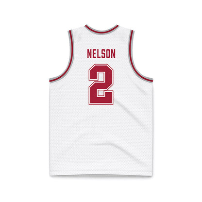 Alabama - NCAA Men's Basketball : Grant Nelson - White Basketball Jersey