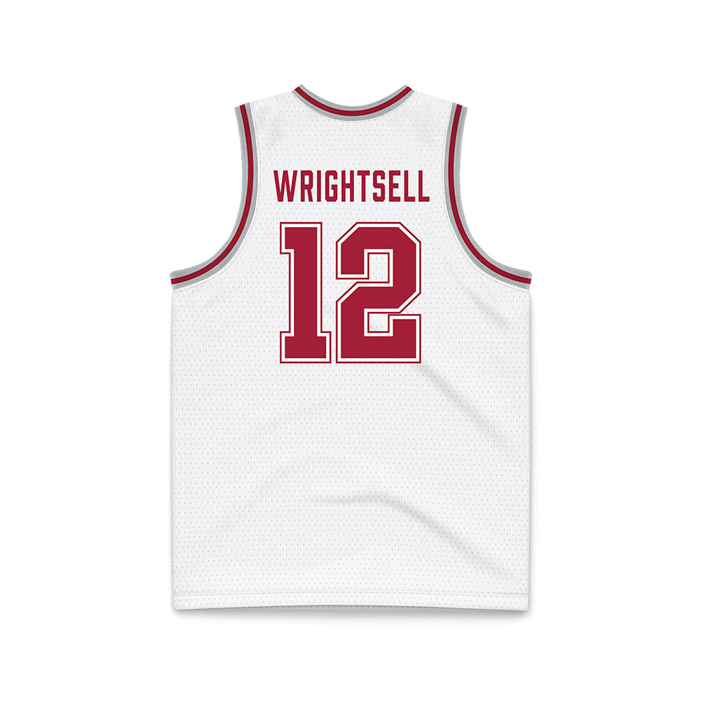 Alabama - NCAA Men's Basketball : Latrell Wrightsell - White Basketball Jersey