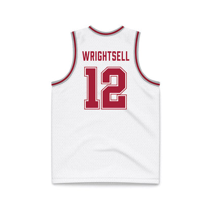 Alabama - NCAA Men's Basketball : Latrell Wrightsell - White Basketball Jersey