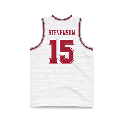 Alabama - NCAA Men's Basketball : Jarin Stevenson - White Basketball Jersey