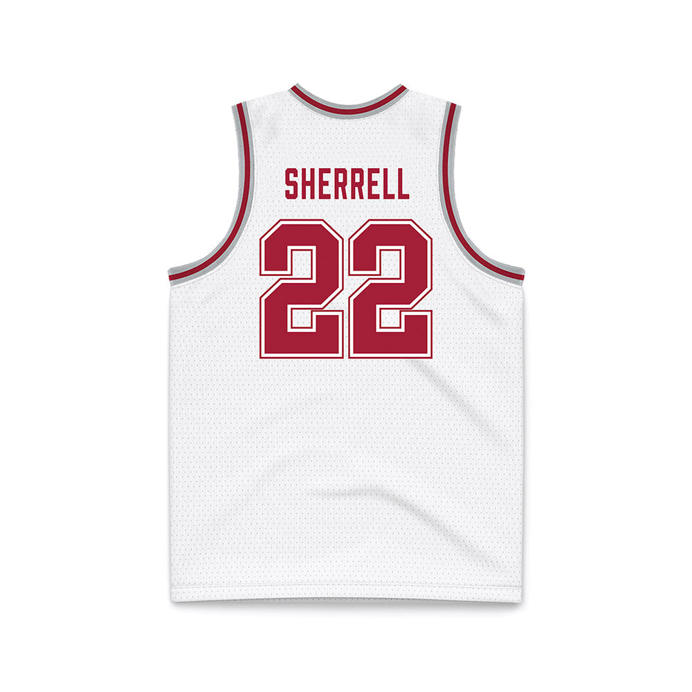 Alabama - NCAA Men's Basketball : Aiden Sherrell - White Basketball Jersey