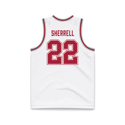 Alabama - NCAA Men's Basketball : Aiden Sherrell - White Basketball Jersey
