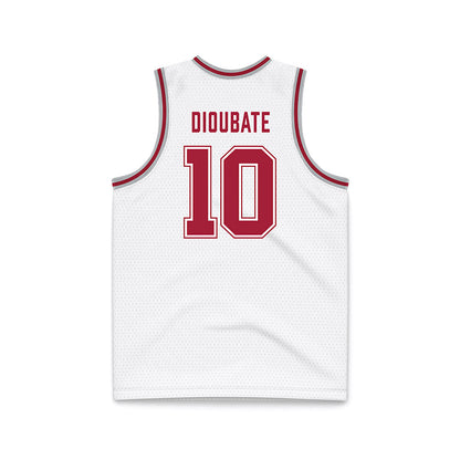 Alabama - NCAA Men's Basketball : Mouhamed Dioubate - White Basketball Jersey