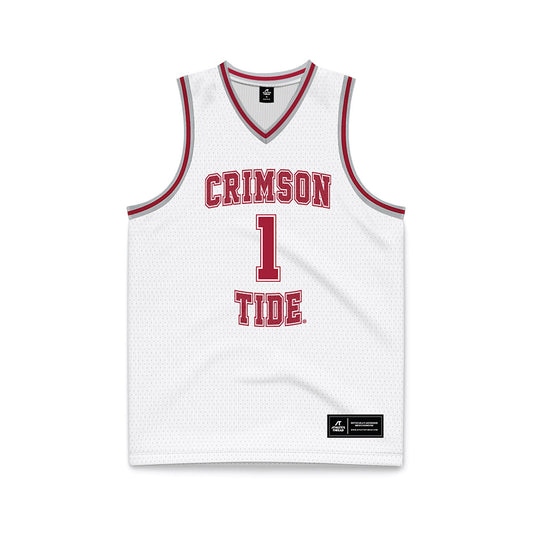 Alabama - NCAA Men's Basketball : Mark Sears - White Basketball Jersey