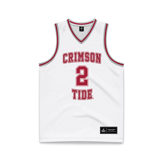 Alabama - NCAA Men's Basketball : Grant Nelson - White Basketball Jersey