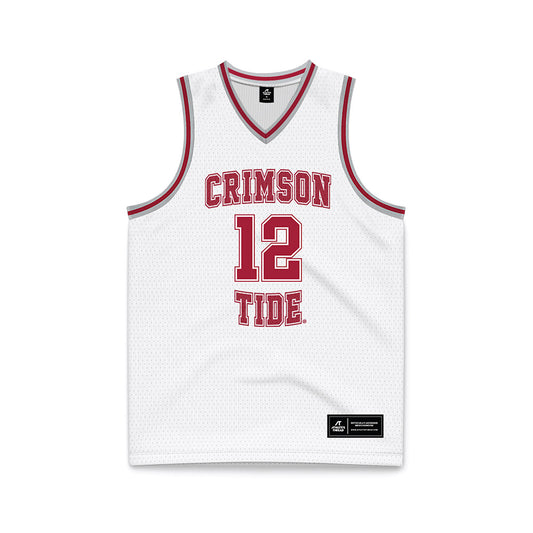 Alabama - NCAA Men's Basketball : Latrell Wrightsell - White Basketball Jersey