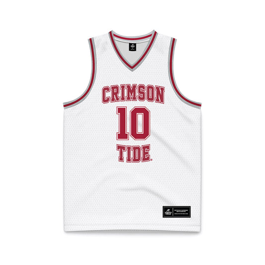 Alabama - NCAA Men's Basketball : Mouhamed Dioubate - White Basketball Jersey