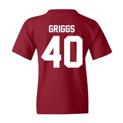 Alabama - NCAA Baseball : Sean Griggs - Classic Shersey Youth T-Shirt-1
