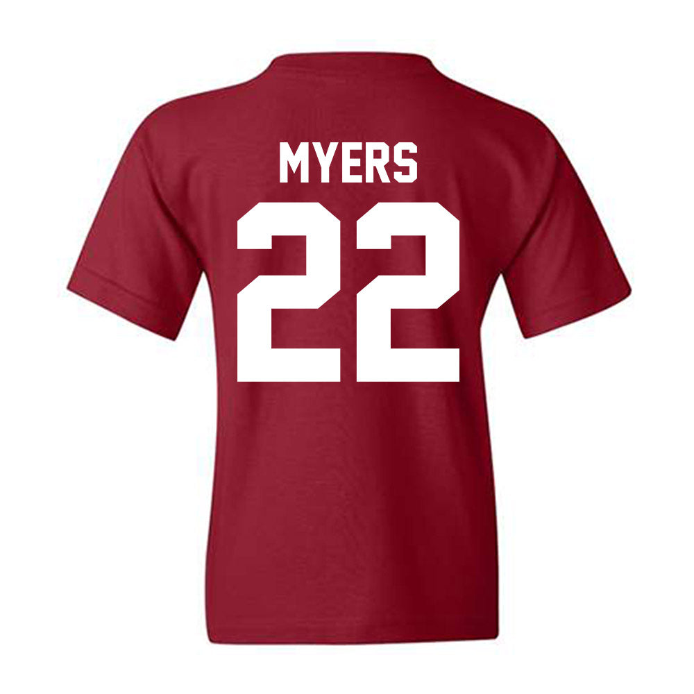 Alabama - NCAA Baseball : Braylon Myers - Classic Shersey Youth T-Shirt-1