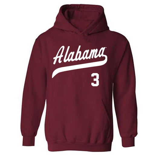Alabama - NCAA Baseball : Kade Snell - Classic Shersey Hooded Sweatshirt-0