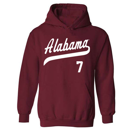 Alabama - NCAA Baseball : Matthew Heiberger - Classic Shersey Hooded Sweatshirt-0