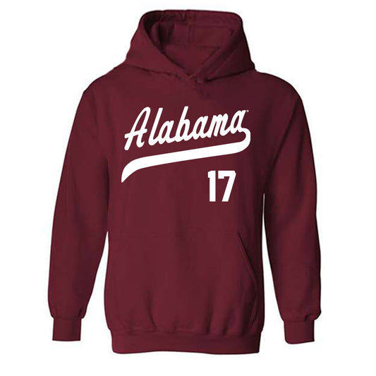 Alabama - NCAA Baseball : Will Plattner - Classic Shersey Hooded Sweatshirt-0