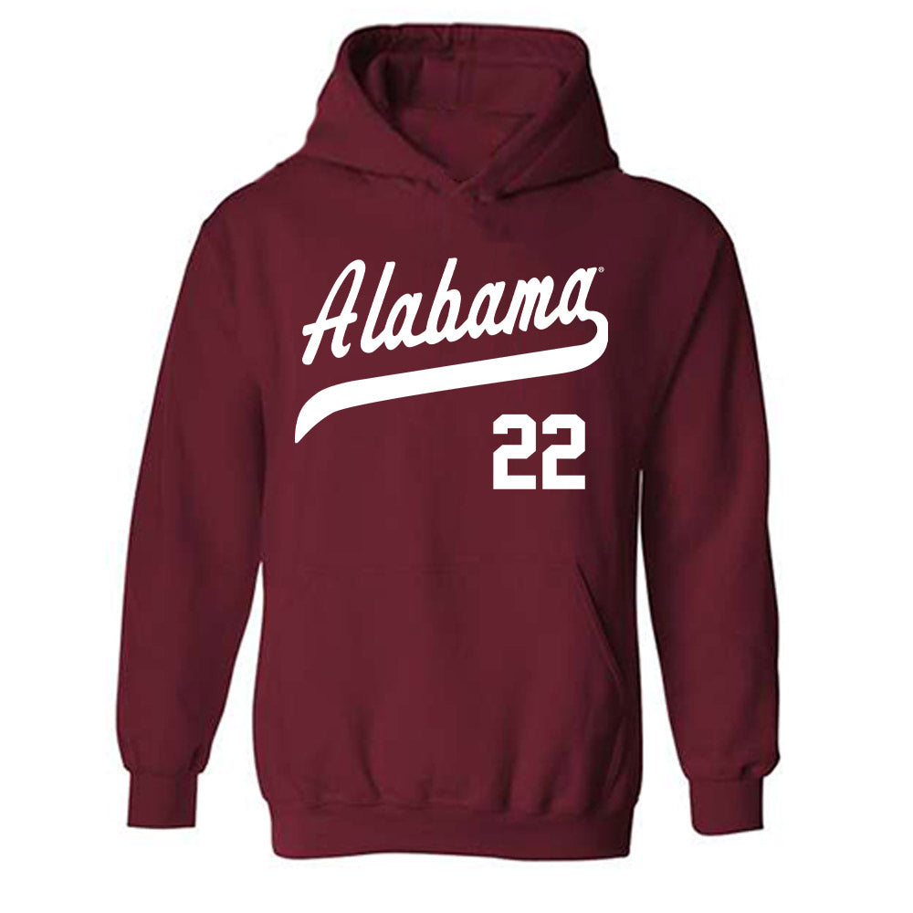 Alabama - NCAA Baseball : Braylon Myers - Classic Shersey Hooded Sweatshirt-0