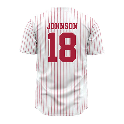 Alabama - NCAA Softball : Lauren Johnson - Pinstripe Jersey