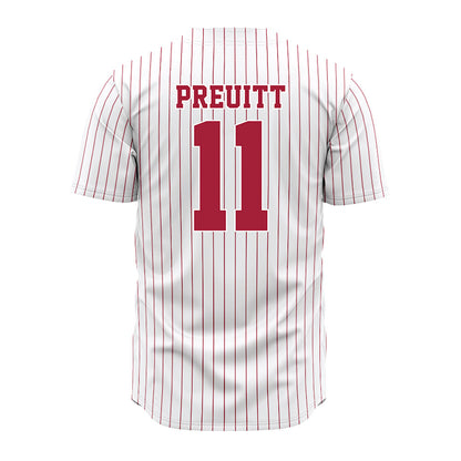 Alabama - NCAA Softball : Larissa Preuitt - Pinstripe Jersey