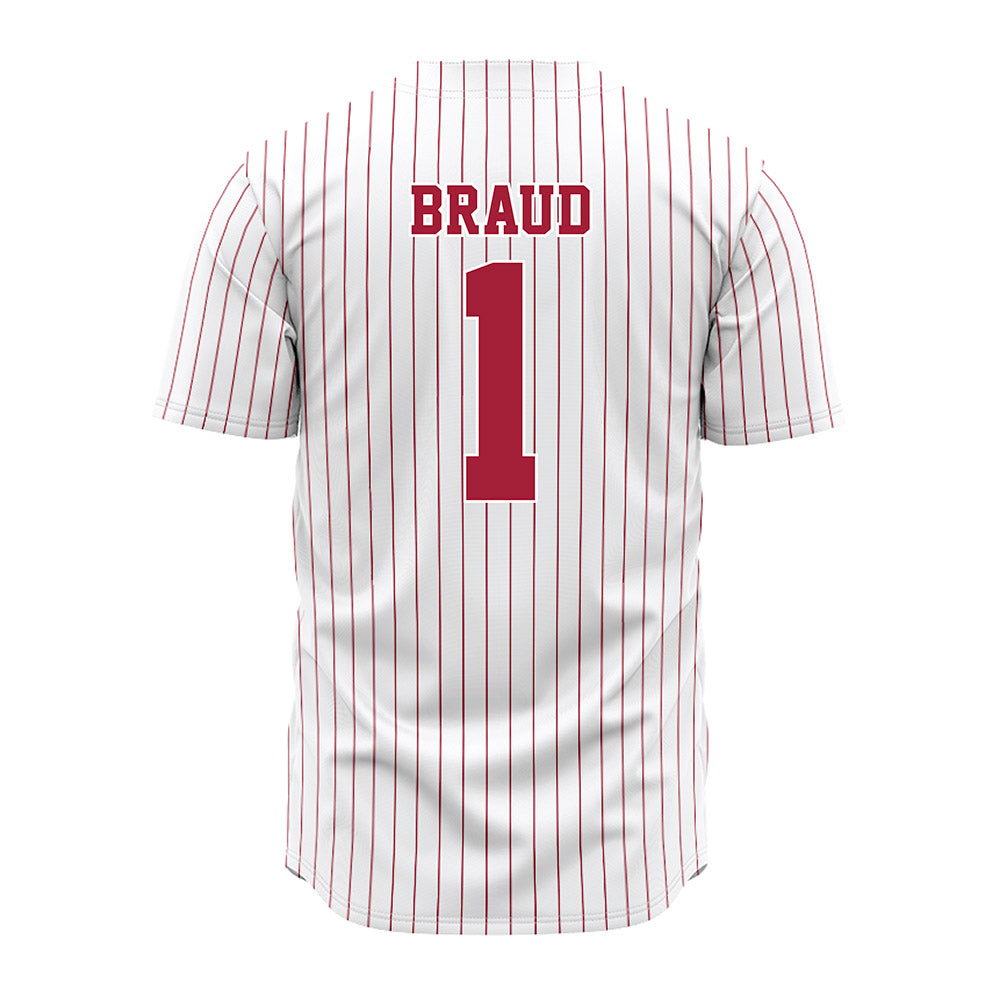 Alabama - NCAA Softball : Kayla Braud - Pinstripe Jersey