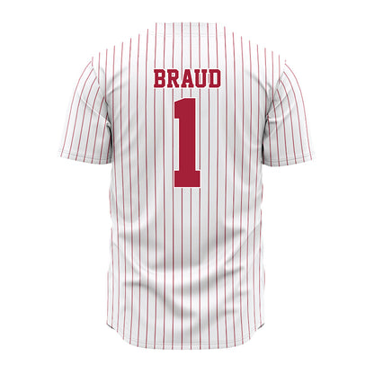 Alabama - NCAA Softball : Kayla Braud - Pinstripe Jersey