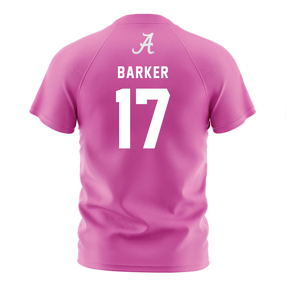 Alabama - NCAA Women's Soccer : Alexa Barker - Pink Soccer Jersey-1