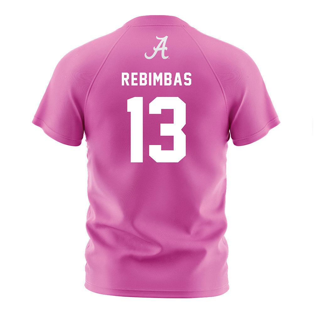 Alabama - NCAA Women's Soccer : Melina Rebimbas - Pink Soccer Jersey-1