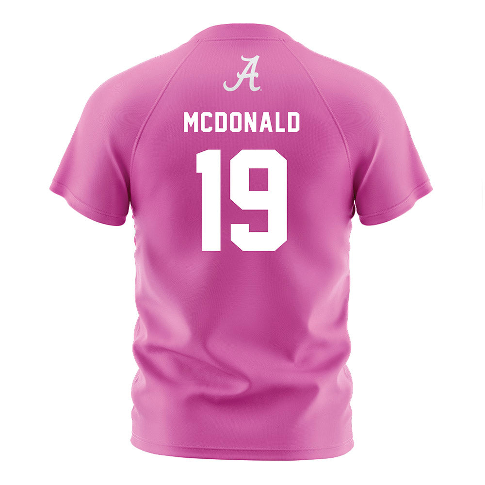 Alabama - NCAA Women's Soccer : Kierson McDonald - Pink Soccer Jersey-1