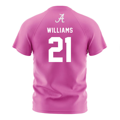 Alabama - NCAA Women's Soccer : Presley Williams - Pink Soccer Jersey-1