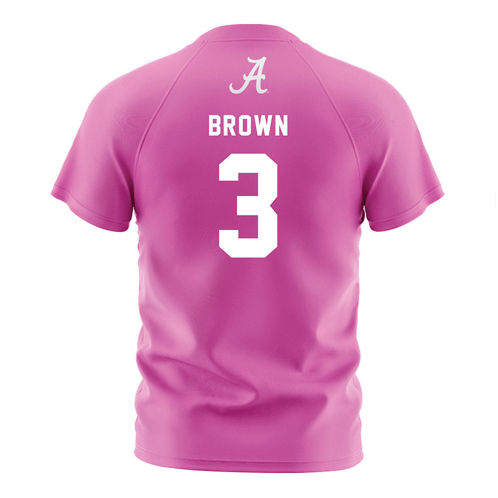 Alabama - NCAA Women's Soccer : Avery Brown - Pink Soccer Jersey-1