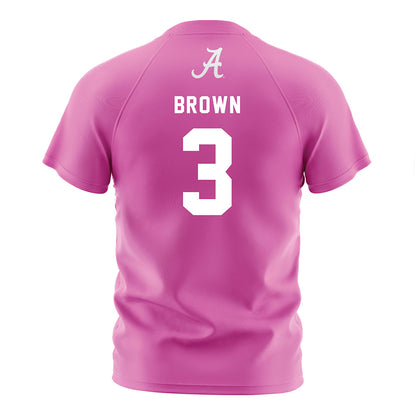 Alabama - NCAA Women's Soccer : Avery Brown - Pink Soccer Jersey-1