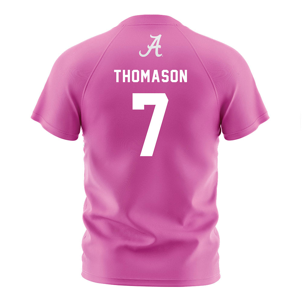Alabama - NCAA Women's Soccer : Larkin Thomason - Pink Soccer Jersey-1