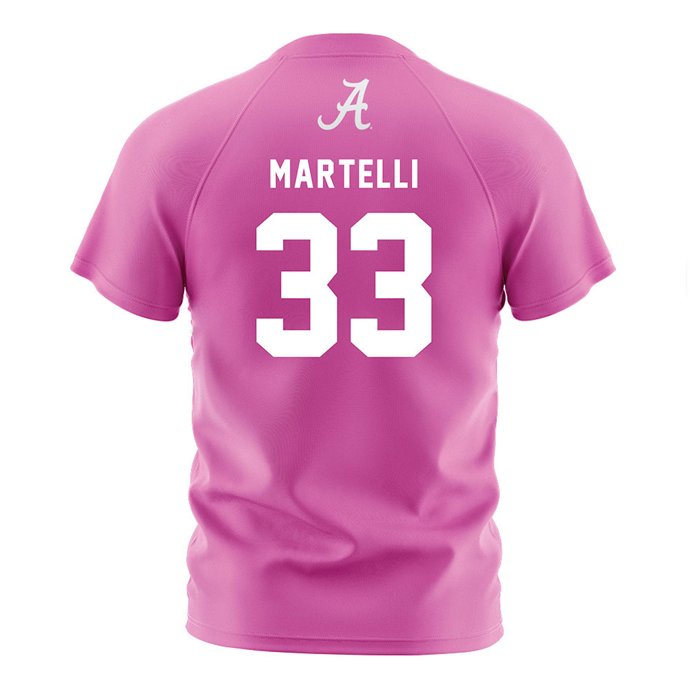 Alabama - NCAA Women's Soccer : Sophia Martelli - Pink Soccer Jersey-1