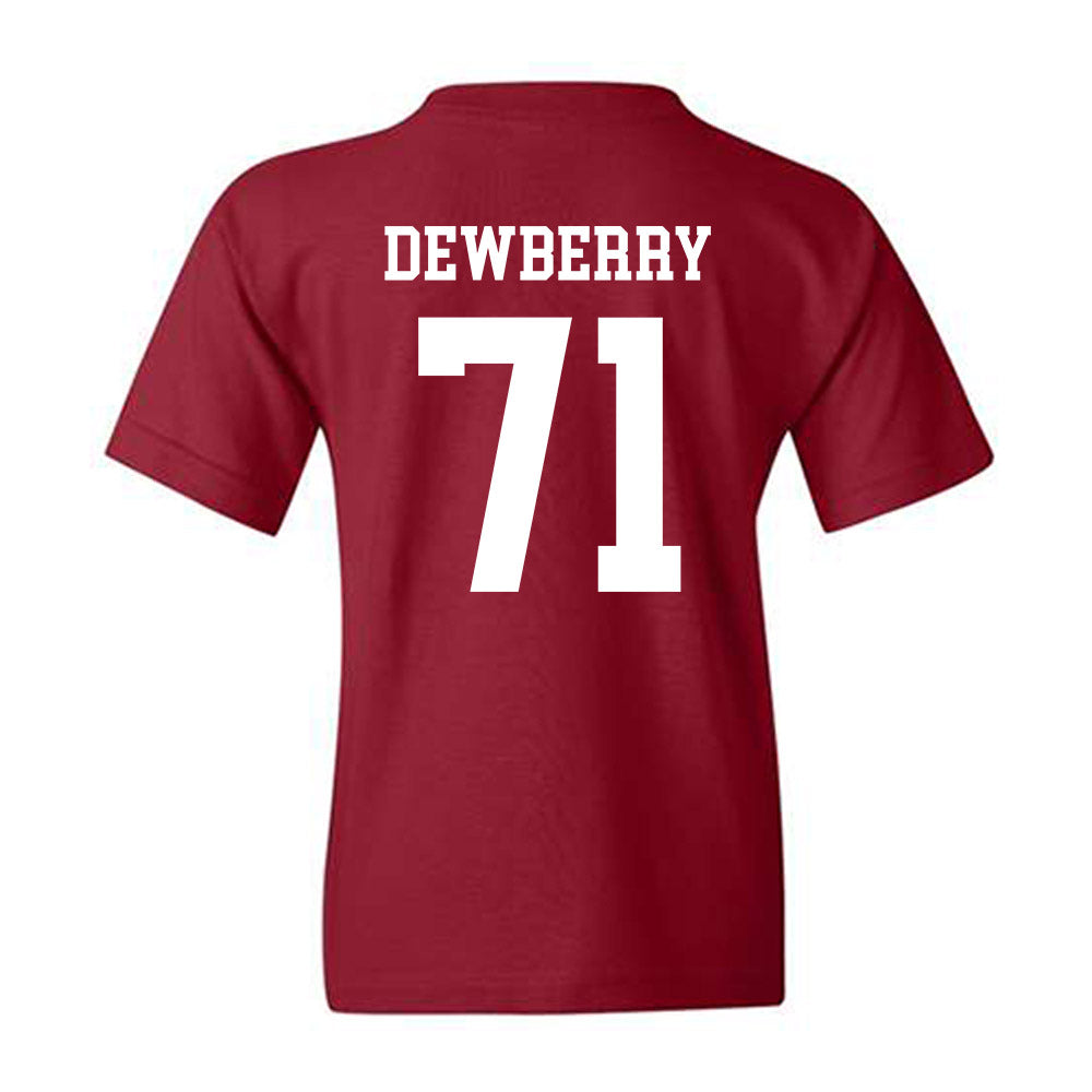 Alabama - NCAA Football : Kam Dewberry - Classic Shersey Youth T-Shirt-3