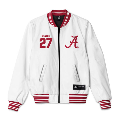 Alabama - NCAA Baseball : Garrett Staton - Bomber Jacket-1