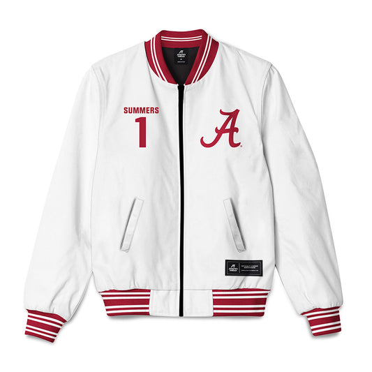 Alabama - NCAA Men's Basketball : Holly Summers - Bomber Jacket-0
