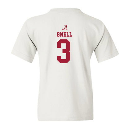 Alabama - NCAA Baseball : Kade Snell - Classic Shersey Youth T-Shirt-3