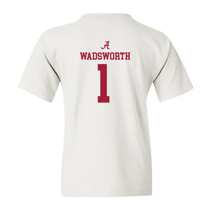 Alabama - NCAA Men's Basketball : Kari Wadsworth - Classic Shersey Youth T-Shirt-2