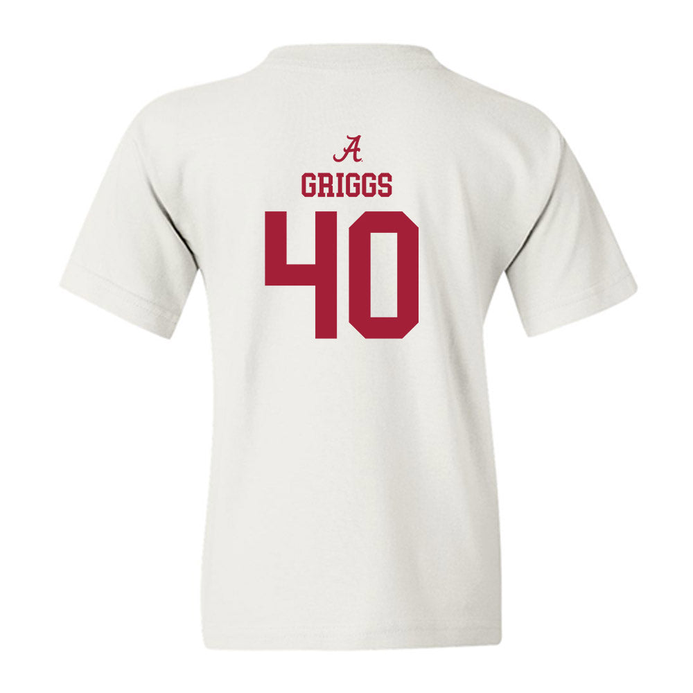Alabama - NCAA Baseball : Sean Griggs - Classic Shersey Youth T-Shirt-2