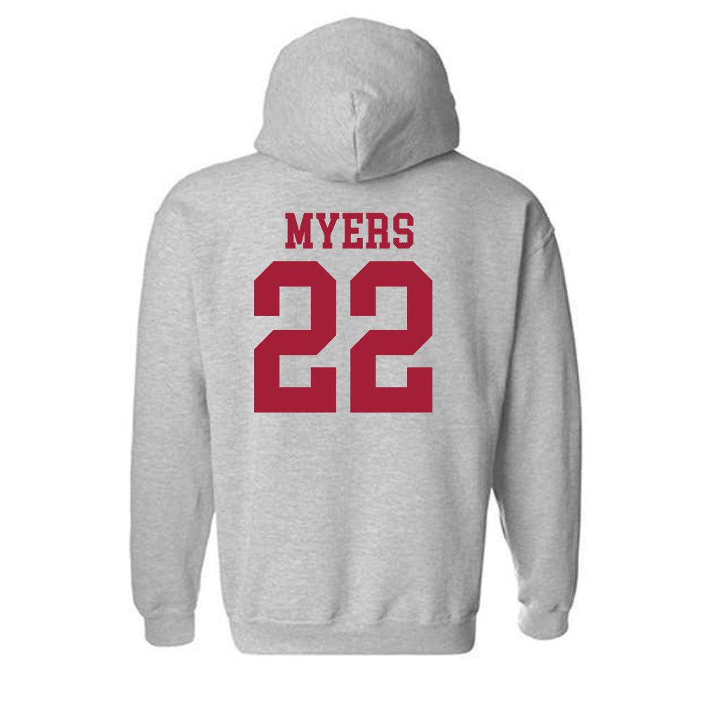 Alabama - NCAA Baseball : Braylon Myers - Classic Shersey Hooded Sweatshirt-3