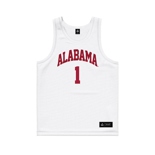 Alabama - NCAA Men's Basketball : Mark Sears - White Basketball Jersey