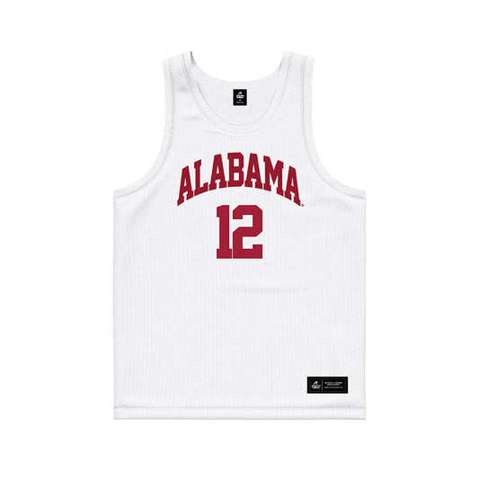 Alabama - NCAA Men's Basketball : Latrell Wrightsell - White Basketball Jersey