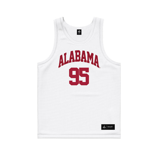 Alabama - NCAA Men's Basketball : Houston Mallette - White Basketball Jersey