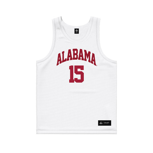 Alabama - NCAA Men's Basketball : Jarin Stevenson - White Basketball Jersey