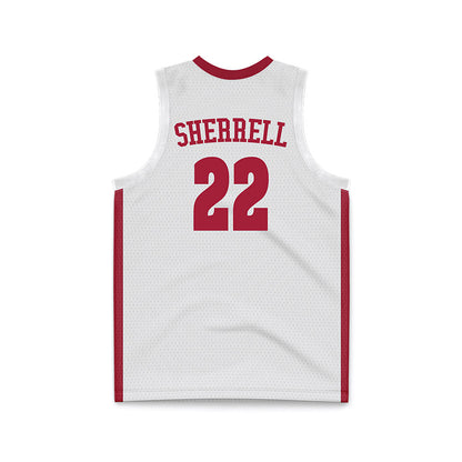 Alabama - NCAA Men's Basketball : Aiden Sherrell - White Basketball Jersey