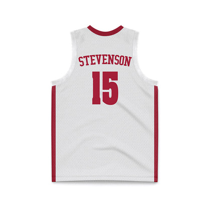 Alabama - NCAA Men's Basketball : Jarin Stevenson - White Basketball Jersey