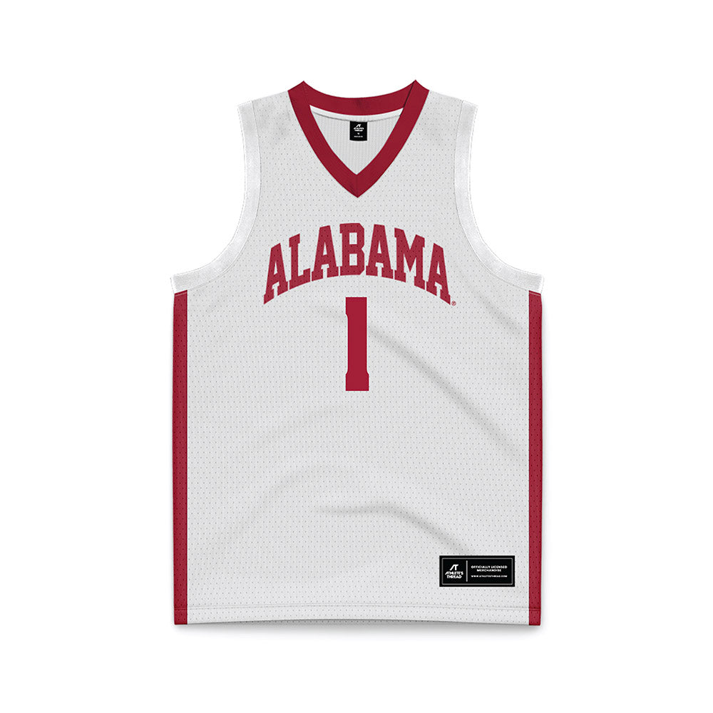 Alabama - NCAA Men's Basketball : Mark Sears - White Basketball Jersey