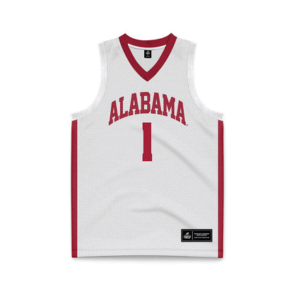Alabama - NCAA Men's Basketball : Mark Sears - White Basketball Jersey