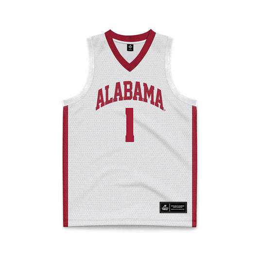 Alabama - NCAA Men's Basketball : Mark Sears - White Basketball Jersey