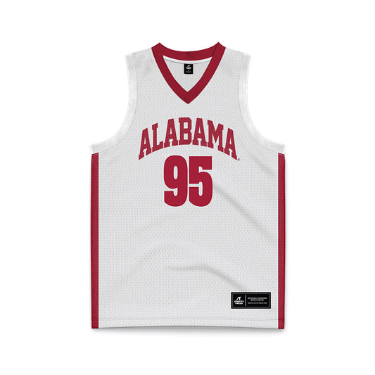 Alabama - NCAA Men's Basketball : Houston Mallette - White Basketball Jersey