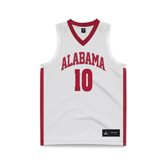 Alabama - NCAA Men's Basketball : Mouhamed Dioubate - White Basketball Jersey