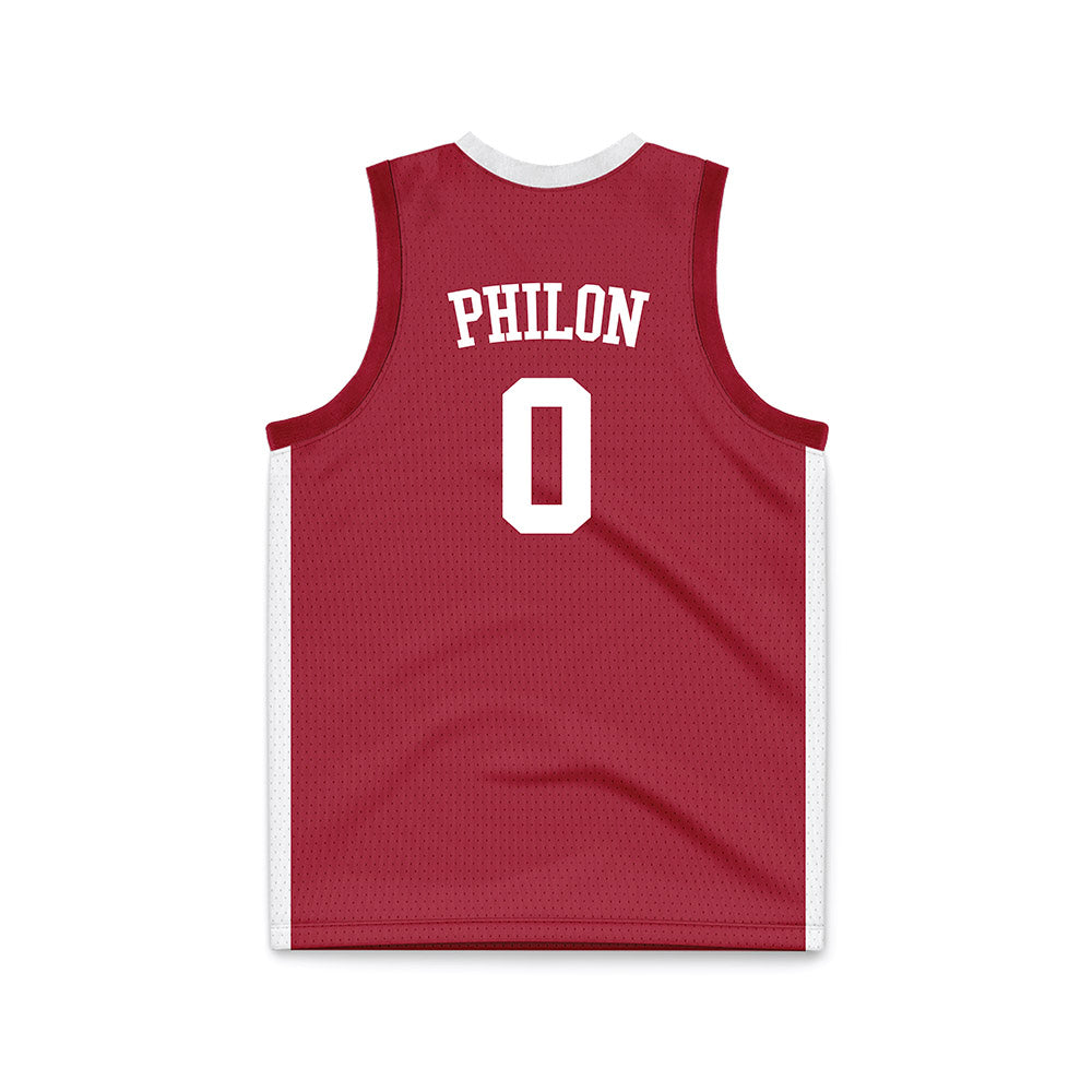 Alabama - NCAA Men's Basketball : Labaron Philon - Crimson Basketball Jersey