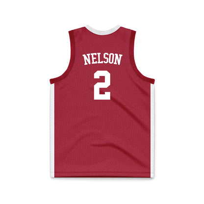 Alabama - NCAA Men's Basketball : Grant Nelson - Crimson Basketball Jersey